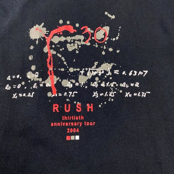 RUSH "R30" 2004 Thirtieth Anniversary Tour Concert t-shirt Vintage Band Tee Y2K - Picture 3 of 9